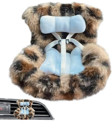 ETUCYNG Car Seat for Dolls - 17cm Soft Seat with Air Vent Clip | Soft Fashionable Toys Accessories Decoration Ornament for Kids Collectors Women Girls