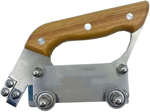 Slotter De Plancher À Roues, Coupe-forme De Plancher En U, Outil De Rainure De Sol En Vinyle Avec Poignée Confortable En Bois Et Roues En Acier Inoxydable 4, Profondeur De Coupe Maximale De 0,3 Cm