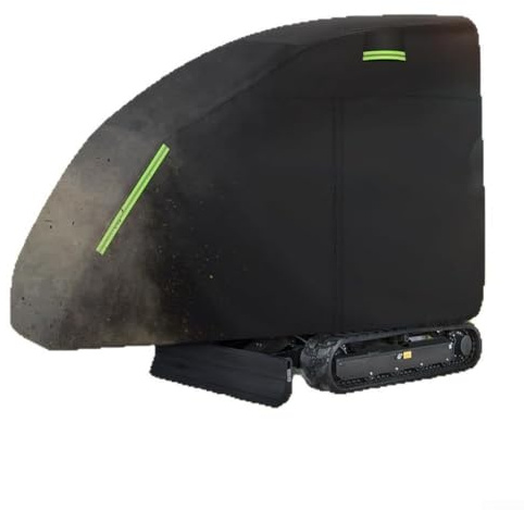 Housse en tissu Oxford imperméable à l'eau et à la poussière avec fermeture éclair et bande réfléchissante pour petites pelleteuses BOBCAT (noir)