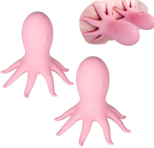 Rose Silicone Portatif Mamelon Tétons Vibromasseur Suceur Forme de Pieuvre | YILUQIFLY Jouet Sexuelle Adulte Clitoris stimulation dom SUBS cosplay Flirt érotique SM Femme Homme Couple Cadeau débutant