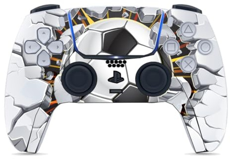 1 autocollant en vinyle pour télécommande Playstation 5 (Brique de football)