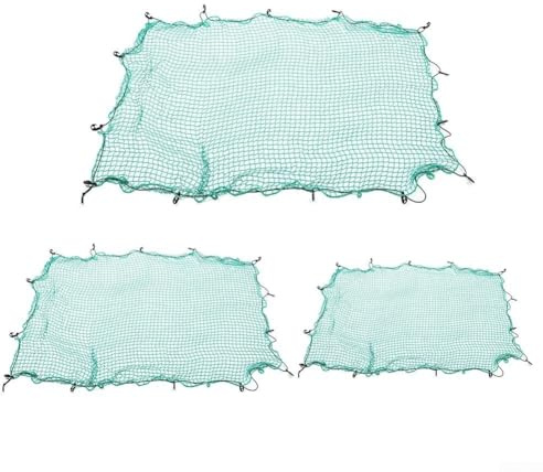 Flexibles Gepäcknetz für Pickup und für Anhänger, LKW, Bettabdeckung aus technischem Nylon-Netz mit stabilen Haken für effizientes Frachtmanagement (2 x 3 m)