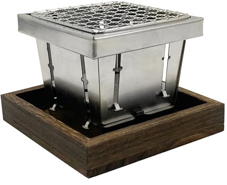 Mini Grill Holzkohlegrill Portable & Klappbar – Ultra-portabler Edelstahl Grill für 1-2 Personen, Ideal für Picknick, Camping,Balkon,Garten,Outdoor – Mit Grillrost,Tasche & Ständer Wiederverwendbar