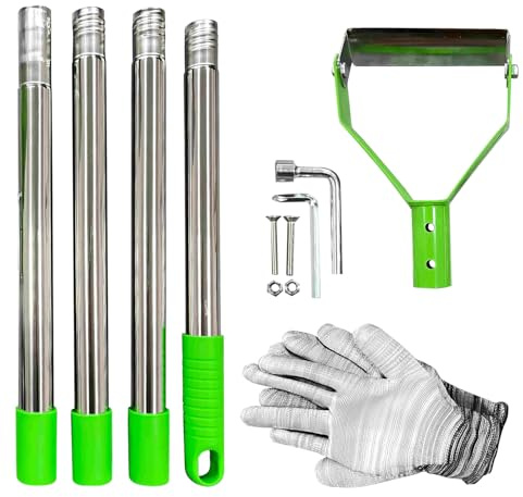 Sghtil Zappa da giardino per erbacce – zappa regolabile – zappa per giardinaggio – per diserbo allentare circondare aiuole prato giardino terrazza