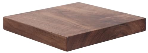 Générique Panneau en Bois de Noyer Brut 15x15x2 Cm – Planche de Bois Massif Non Finition pour Bricolage, Gravure et Décoration Murale – Matériau Naturel Solide pour Étagères et Aménagement