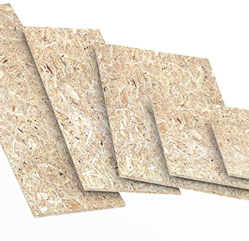 9mm OSB/3 Grobspanplatte Zuschnitt Größe: 800 x 600 mm Holz Platten Feuchtraum-geeignet nach DIN EN 300 Verlegeplatten Holzwerkstoff-Platten Spanplatten Länge bis 2000mm