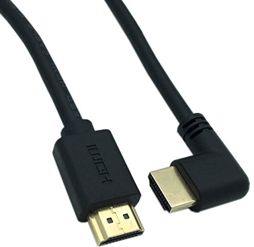 LARRITS Kurz 15cm 4K HDMI 2.0 Kabel 90 Grad linken Winkel Gewinkelt mit Ethernet unterstützt 4K * 2K 60HZ Ultra HD HDR Full HD 1080P 3D ARC für HDTV PS5 Xbox 360 Xbox One Projektoren Laptop PC DVD