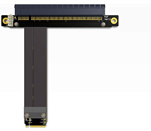 ADT-Link Carte d'extension PCI-E 3.0 - Cable d'extension SATA pour Cable d'extension RGB NVMe vers PCIe x16 32G / BPS - M.2 NGFF (R43SF 10CM)
