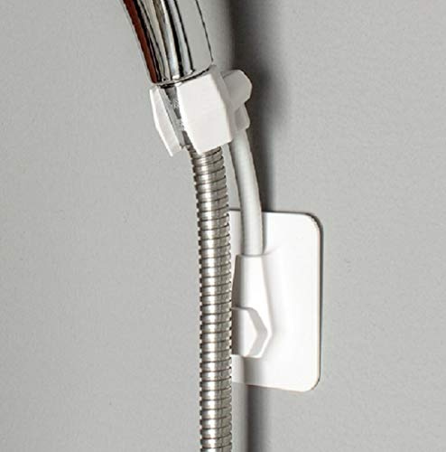 Fealkira Nagel frei Handheld Dusche Kopf Dusche verstellbar Ohne Bohren 3M Kleber Winkel Verstellbar Brausehalter Duschhalterung Halterung Wandhalterung für Badezimmer
