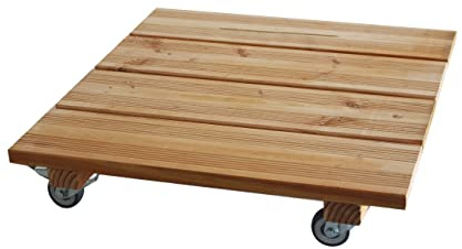 Pflanzenroller Premium PH200 200kg Vollholzroller aus Douglasienholz (400x400mm)
