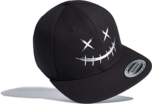 Baddery Zombie Cap Flexfit Snapback : Scary Smile - Halloween Kappe Herren & Damen (One Size)