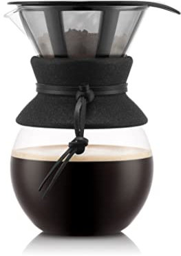 Bodum PER OVER Caffettiera, filtro permanente maglia inox, 1.0 l, 8 tazze