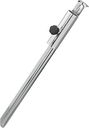 Moritz Supporto per ombrellone Ø 35 mm x 50 cm, per ombrellone da giardino, campeggio, spiaggia, portaombrelli in acciaio argento