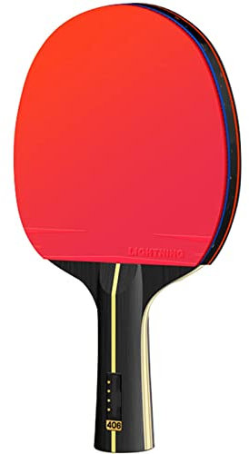 Professioneller Tischtennisschläger, Ping-Pong-Schläger-Set, Gummiklinge, Schläger, Paddel, für Fortgeschrittene und Profispieler | Premium-Gummi-Aufbewahrungskoffer für Profis und Schulungen mit au