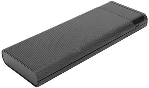 Estuche de energía móvil de Bricolaje, Caja de Batería Móvil 8 X18650, con Luz LED, Entrada Micro/Tipo C, Salida Doble USB 5V 1A/2A, Estuche Portátil para Banco de Energía, No Incluye