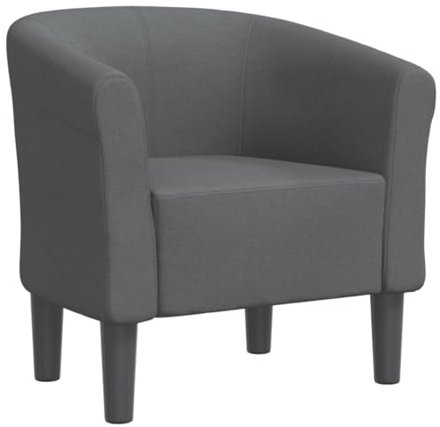 vidaXL Fåtölj mörkgrå tyg, stol, stol med armstöd, soffa, stolar, stolar med armstöd, soffor, tygfåtölj, tygfåtöljer