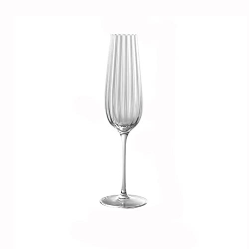 Flute da Champagne Bicchieri da champagne con stelo sottile e sottile da 230 ml Bicchieri highball in vetro cristallo Flute da champagne trasparente for bar di casa, occasioni speciali Bicchieri da ch