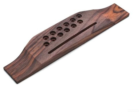 12 Saiten Akustikgitarre Brücke, Rosenholz Gitarre Brücke Knochen Sattel, Gitarre Brücke Kit Akustikgitarre Zubehör
