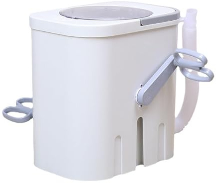 Lavatrice portatile, piccola lavatrice a manovella e a pedale con manico antiscivolo, lavaggio efficiente, non richiede elettricità, adatta per appartamenti e dormitori