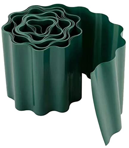 Kisangel 3 Rollen Garten dekorativer bettumrandung beetkante bedbinder Beetumrandung gartenzäune Garten Pflanzenzaun Rasen Grenzzaun Stoßstangen Hofzaun Kunststoffeinfassung Plastik