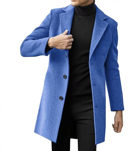 SRZYMJ Mantel Herren Lang Stehkragen Winterjacke Parka Übergangsjacke Atmungsaktiv Outdoorjacke Jacke Winddicht Softshelljacke Steppjacke Funktionsjacke Parka Camouflage Sportjacke Freizeitjacke