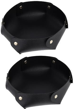 Abaodam 2St Würfelfach cd aufbewahrung Faltbare schmuckregal Party Würfel Tablett Party Faltbare Würfelschale Würfeltablett für Tischspiele Desktop-Würfelablage Pu Black