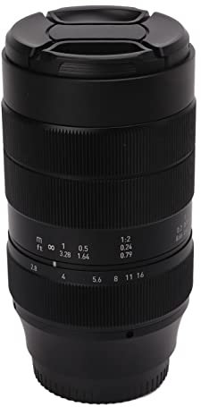 Qukaim Objectif macro 60 mm F2.8 APS C, grossissement 2x, objectif demi-cadre à mise au point manuelle pour monture Fuji FX, design compact, imagerie