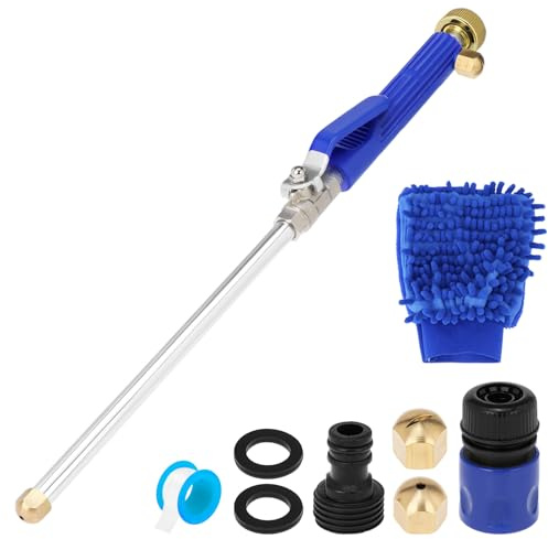QWORK® High Pressure Power Washer, Pressure Washer Wand with Brass Garden Hose End and 2 Jet Nozzles, for Versatile Cleaning