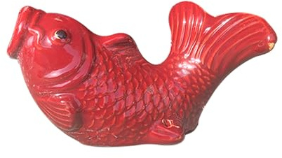 ZYZSY Gargouille en céramique pour Mini étangs – Cracheur D'étang – Décoration de Balcon – Résistant aux intempéries – pour Embellir Et Espaces Extérieurs(Red)
