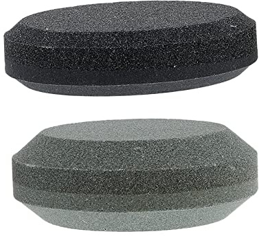 iplusmile 2piezas Piedra De Afilar Redonda De Doble Cara Para Malla Herramienta De Afilado Para Uso Cocina