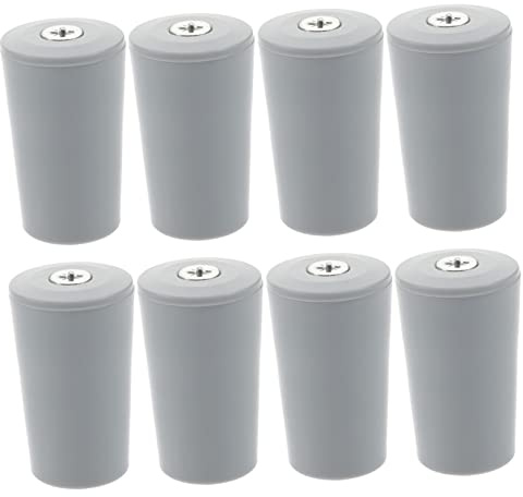 Yardenfun Roller Shutter Stop Buffer Stoppers Gray Plastic Replacement Shutter Repair Parts with Nuts 8pcs for Window and Furniture Fasteners