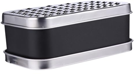 STOBAZA Rallador de Queso de Inoxidable con Contenedor para Cocina Multifuncional Rallador y Fácil de Limpiar para Verduras y Quesos Herramienta Auxiliar de Cocina