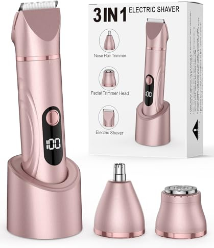 Maquinilla de afeitar para mujer, eléctrica, para uso en seco y húmedo, con indicador LED para axila, brazo y cara, 005