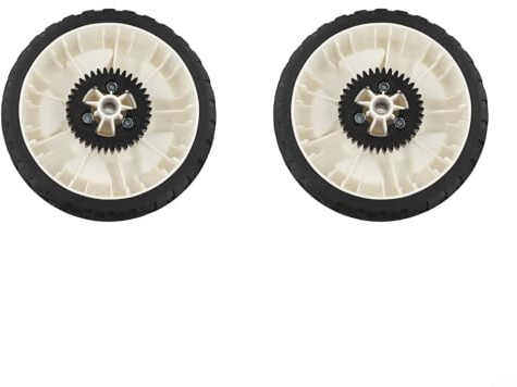 YobiLife Set di 2 ruote posteriori per tosaerba da 20,3 cm con ingranaggi a 38 denti per tosaerba a spinta Toro 22 modelli 20332 20333 20334 20338 20352 20372 115-4695