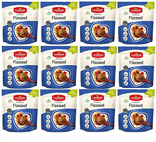 Linwoods Graines de lin bio broyées 425 g (lot de 12)