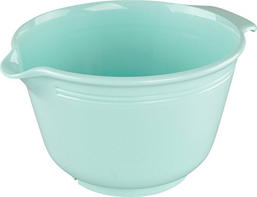 Dr. Oetker Rührschüssel 2,5 L, Rührschüssel aus der Serie Modern Baking - Retro Design, Schüssel aus schlagfestem Kunststoff (Farbe: Pastellgrün) - spülmaschinengeeignet, Menge: 1 Stück