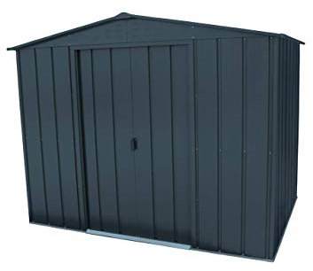 Duramax - Garden shed - TOP TITAN 8X6 - Galvanized steel - anthracite grey - 2.62 x 1.83 x 2.03 m