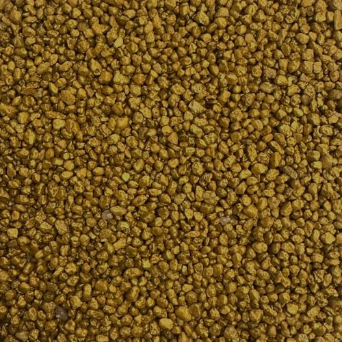 brockytony Aquarienkies, Rundkies, Aquariumkies, Zierkies, Bodengrund 5kg, 2-3mm. Farbe: Gelb. Gold
