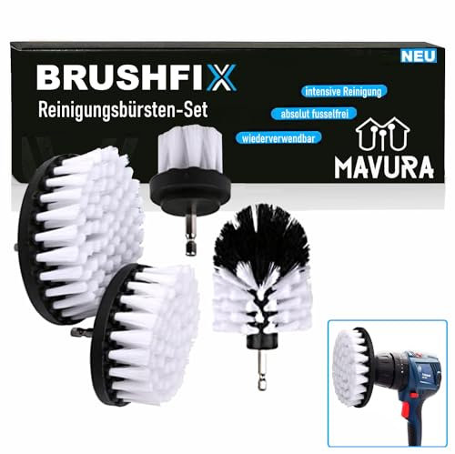 BRUSHFIX Bürstenaufsatz Akkuschrauber Bohrmaschine Reinigung