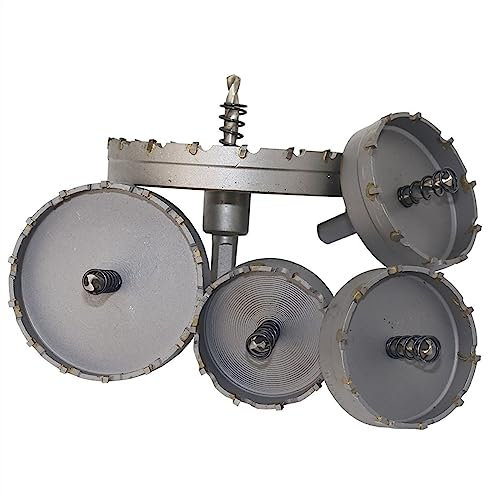 hasmi Kernbohrer aus Hartmetallstahl, 15–100 mm, Lochsägenschneider, for Edelstahlplatte, Eisen, Metall, Schneiden, Bohren, Elektrowerkzeuge, 1 Stück (Size : 70mm)