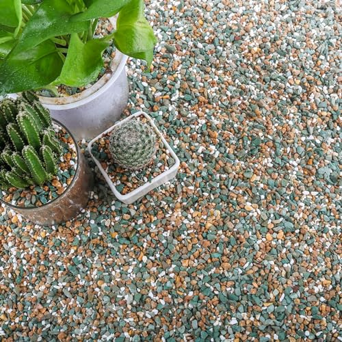 8,2 kg blandade stenar för växter i dörrmixad perlit, Maifanitum-stenar, zeoliter stenar för bonsai suckulent kaktus planteringsjord och vasfyllmedel, älvodling, toppdressing