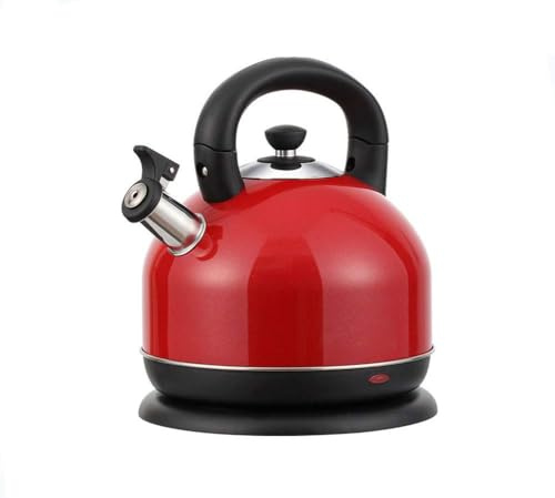 LINCYS Bouilloire électrique de Grande capacité, Chauffage Rapide de 2000 W, Grande capacité de 3 L, Doublure en Acier Inoxydable 304 de qualité Alimentaire,Rouge