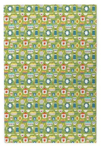 Koxitip Tea Party Print,Wooden Jigsaw Puzzle Featuring a Colorful Illustration,Vintage Kitchen Teapots Fork Cooking,Thick Sturdy Pieces,Great Gift Idea,Multicolor Plastic Box 1000PCS