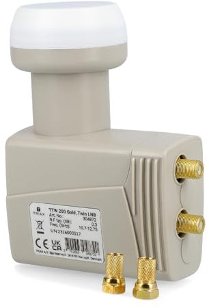 Triax Twin LNB + 2 Fstecker