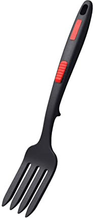 Tenedor de ensalada para comedor, cocina, batidor de pasta, herramientas de cocina, tenedor grande de silicona, tenedor flexible para cocinar