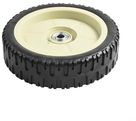 Ruota di ricambio per tosaerba, ruota anteriore e posteriore, spessore 43 mm, compatibile con ruote da 7 pollici, 8 e 10 pollici, ruota per tosaerba a mano