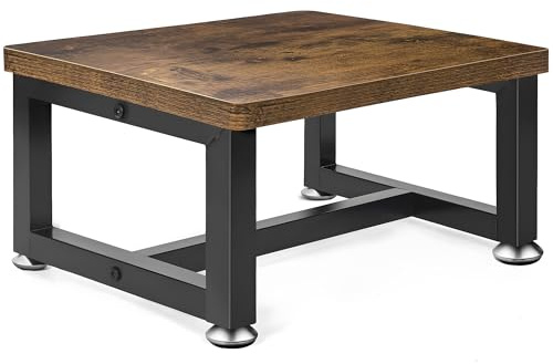 OUUTMEE Marchepied en Bois pour Enfants et Adultes, marchepied à 1 Niveau pour Lit en Hauteur avec Pieds Antidérapants Jusqu'à 150KG, Marchepied pour Cuisine, Chambre à Coucher, Salle de Bain (Marron)