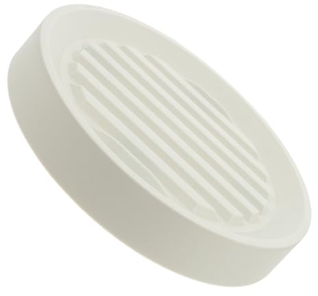 FUTUREORYY Supporto Rotondo Vassoio Mobile Bianco con Ruote Nascoste per Piante in Pp e Acciaio Facile da Spostare per Vaso per Piante in Vaso e Balconi