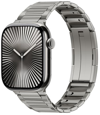 Metal Straps for Apple Watch Ultra/3/2 Strap 49mm 46mm 45mm 44mm 42mm 41mm 40mm 38mm iWatch Strap Men Women, Solid Stainless Steel Replacement Band for Apple Watch Series 11 10 9 8 7 6 5 4 3 SE 3/2nd