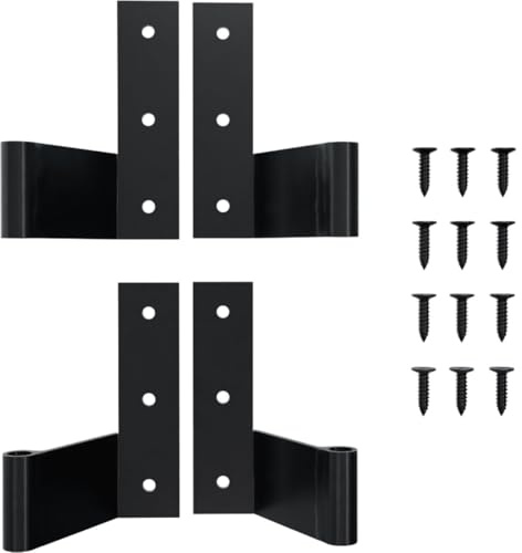 SteelTek Flat 2 1/4 Offset Hinge Shutter Kit, for Heights 12-36 (Includes 2 Pairs of Hinges)